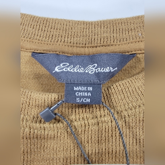 NEW Eddie Bauer Double Knit Crew Sweater Shirt Mens Small Pullover Long Sleeve - Picture 4 of 11